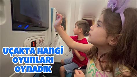 Talya Ve Emir THY Uçakta ki oyunları oynuyor funny funnyvideo