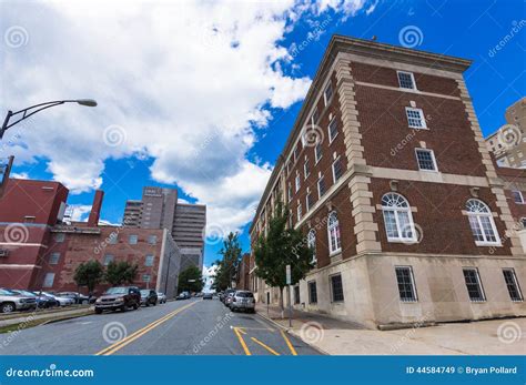 Downtown Winston Salem North Carolina From Spruce Street Editorial