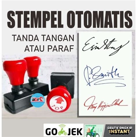 Jual STEMPEL TANDA TANGAN PARAF STEMPEL FLASH Shopee Indonesia