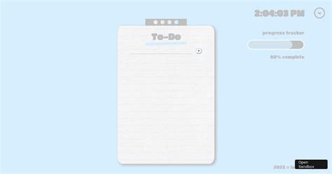 To Do List Codesandbox