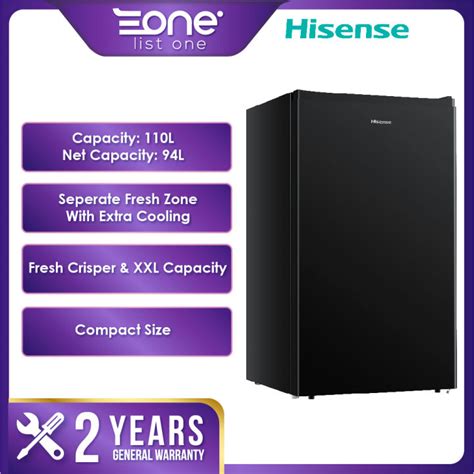 Hisense L Single Door Refrigerator Rr D Abn Fridge Peti Sejuk