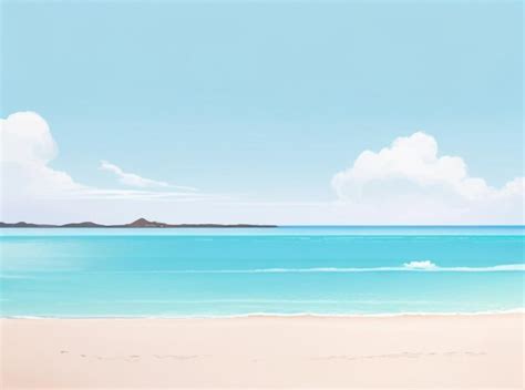 Premium AI Image Azure Horizons Captivating Tropical Beach Panorama