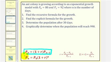 Crecimiento Exponencial Ecuaciones Recursivas Y Explícitas Parte 2 Youtube