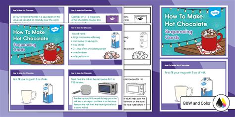 How To Make Hot Chocolate Sequencing Cards Twinkl