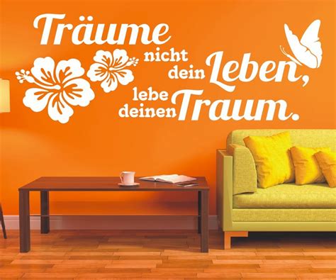 Wandtattoo Spruch Träume nicht dein Leben lebe Traum 3