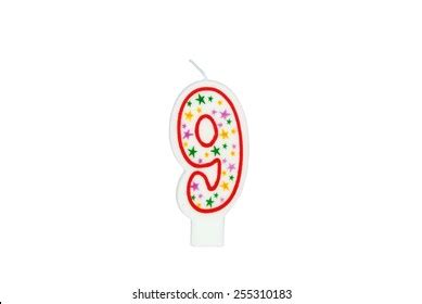 Number 9 Candle Stock Photo 255310183 | Shutterstock