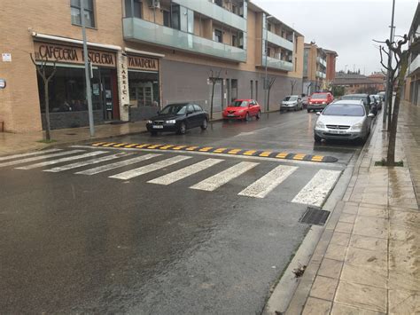 NUEVO REDUCTOR DE VELOCIDAD EN EL CASCO URBANO DE SANGÜESA