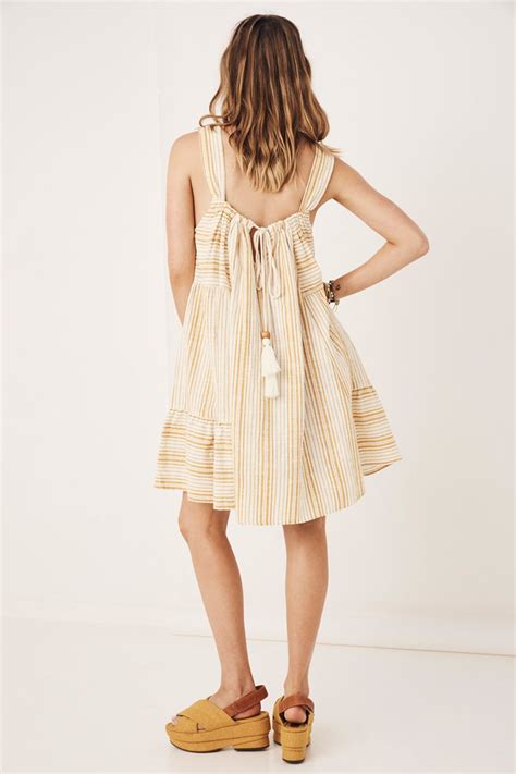 Spell Lady Palm Strappy Mini Dress Toffee ShopperBoard