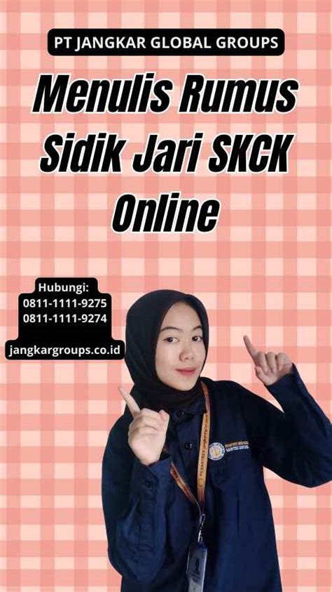 Menulis Rumus Sidik Jari SKCK Online Jangkar Global Groups