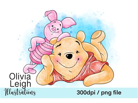 Cute Winnie The Pooh And Friends Clipart Png Files Digital Etsy Australia