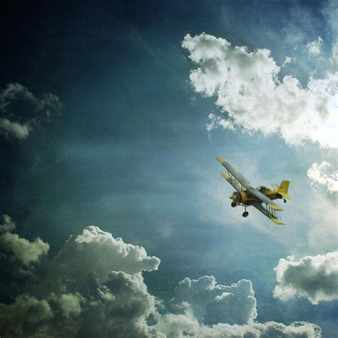 Plane Flying Through Clouds Poster By Moosebitedesign Photos