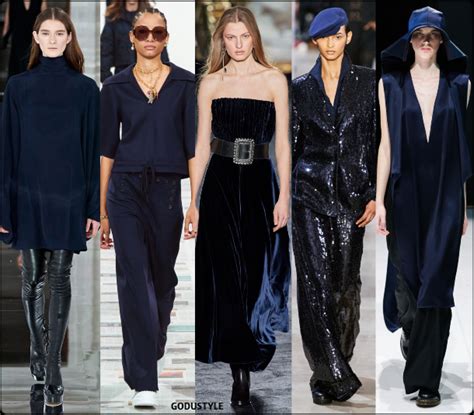 Blue Depths Color Fall Winter 2020 2021 Fashion Trend Look Style