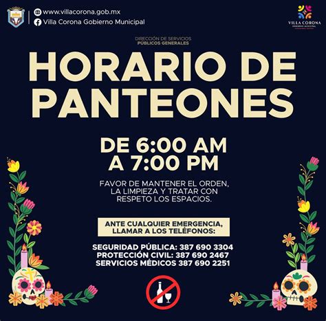 Estos Serán Los Horarios De Los Panteones Para Los Días 1 Y 2 De Noviembre