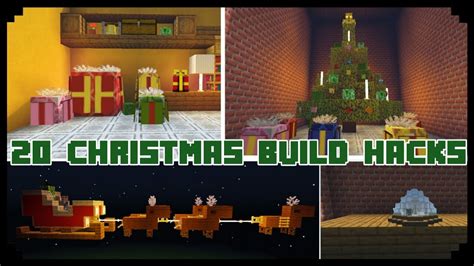 Minecraft Christmas Build Hacks And Ideas Youtube