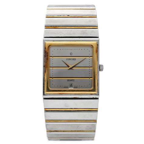 Concord Mariner SG 15 81 533 1V1 Two Tone 18K Steel Rectangle Quartz