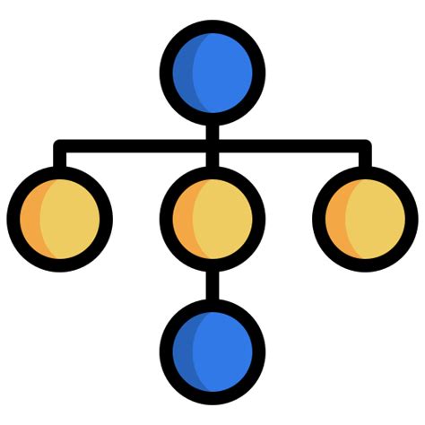 Icono De Diagrama Surang Lineal Color