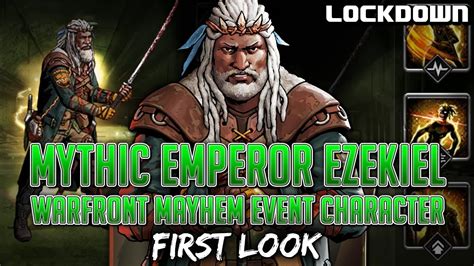 TWD RTS Mythic Emperor Ezekiel Warfront Mayhem Event Character The