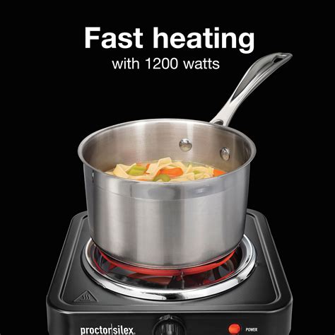 Single Electric Burner Cooktop - Model 34105 - ProctorSilex.com