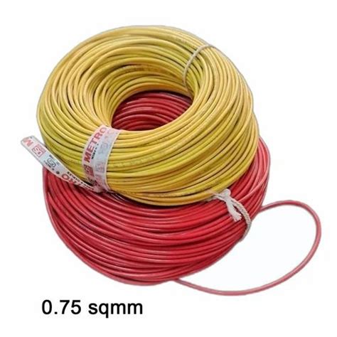 Red PVC Insulated Flexible Wire 90m 0 75 Sqmm At Rs 3075 Roll In New