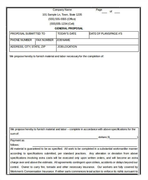 17+ Contractor Proposal Templates - Free Word, PDF Format Download