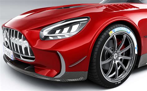 Mercedes AMG GT Track Series 3D Model By MakeL