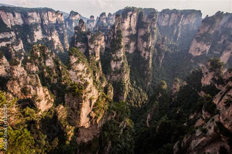 Zhangjiajie Karst Pillars Stock Photo | Adobe Stock