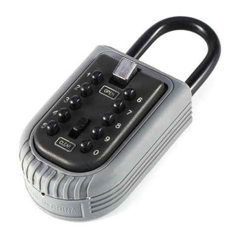 Yosoo Portable Key Safe Box Lock Digits Security Zinc Padlock Hide