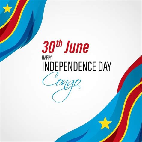 Illustration Vectorielle Pour Le Joyeux Jour De L Ind Pendance Du Congo