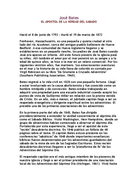 Pioneros Adventistas Pdf Iglesia Adventista Del Séptimo Día Jesús