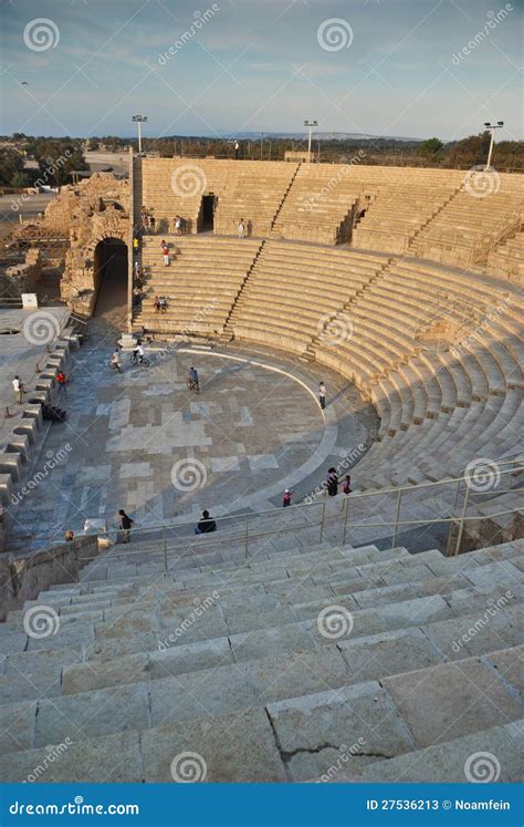 Amphitheater Caesarea Editorial Stock Photo Image Of Archeology 27536213