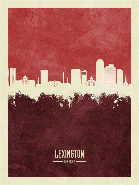 Lexington Kentucky Skyline Digital Art by Michael Tompsett - Fine Art ...