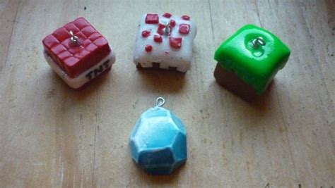 reserved polymer clay minecraft blocks and diamond