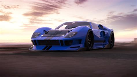 Rostislav Prokop Car Vehicle Blue Cars Ford Ford GT Ford GT40 Wallpaper