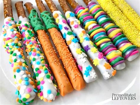 Easter White Chocolate Covered Pretzel Rods A Fun Easter Treat