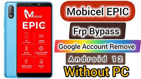 Mobicel Epic Frp Bypass How To Remove Mobicel Epic Google Account