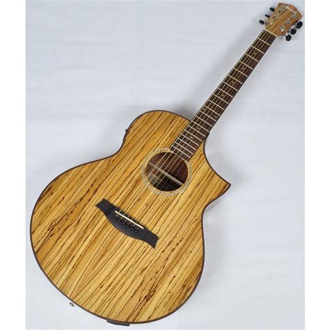 Ibanez Aew40zw Nt Aew Series Acoustic Electric Guitar In Natural High Gloss Finish 6