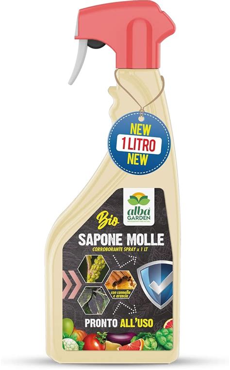 Albagarden Sapone Molle Di Potassio Spray Naturale Corroborante Effetto Insetticida Piante