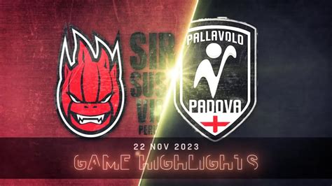 Sir Susa Vim Perugia Vs Pallavolo Padova Vbw Superlega Match