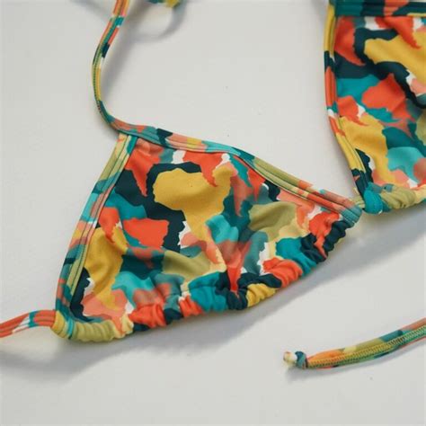 Bikini Triangulito Estampa India Somos América del Sur