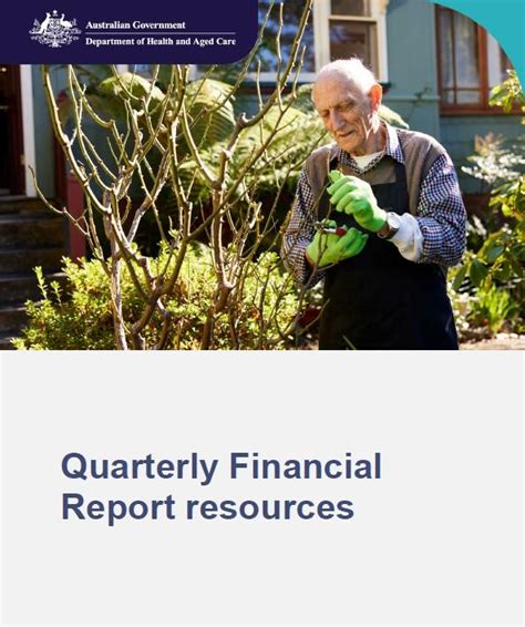 quarterly financial report resources australian government department