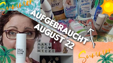 Aufgebraucht August Tops Und Flops Werden Entsorgt