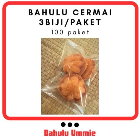 Paket Doorgift Kahwin Bahulu Cermai Pcs Resepi Klasik Shopee