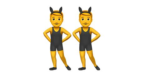 👯‍♂️ Hommes Avec Oreilles De Lapin Dansant Emoji — Signification