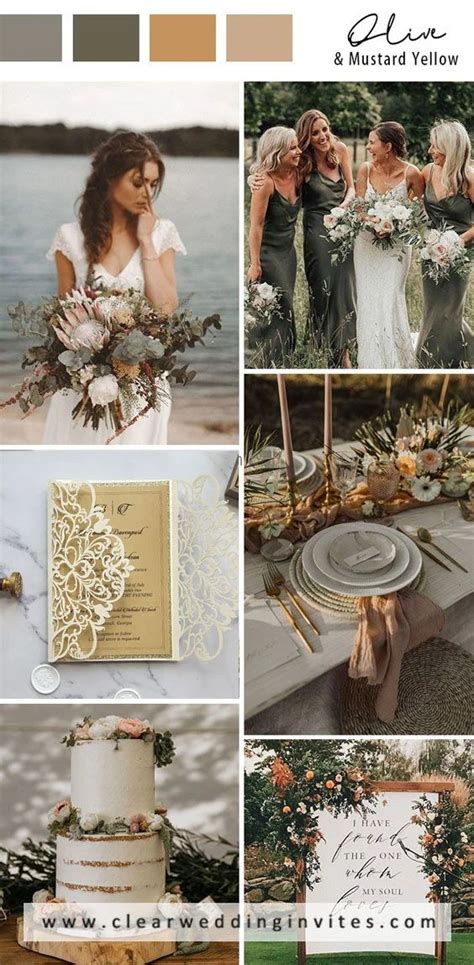 9 Warm Earth Tone Wedding Color Palettes In Fall Fall Wedding Colors