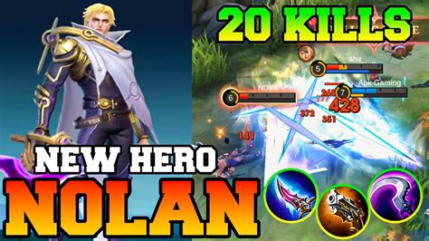 Nolan Mlbb New Assassin Hero Mobile Legends Nolan Best Build