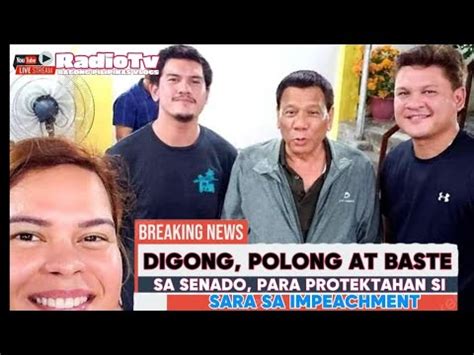 Pagtakbo Sa Senado Nina Digong Polong At Baste Para Isalba Si Sara Sa