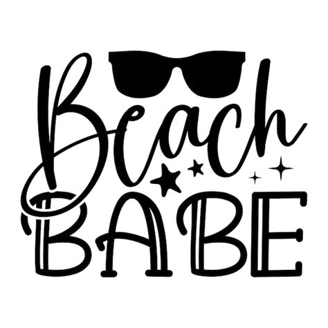 Premium Vector Beach Babe
