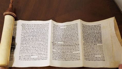 Antique Complete Esther Purim Scroll Megillah On Parchment Judaica