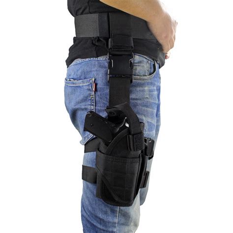 Drop Leg Holster Adjustable Right Thigh Pistol Gun Holster EBay