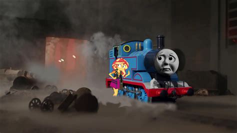 Thomas And Sunset Scared At The Scrap Yard by AvilMig on DeviantArt